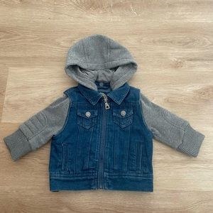 Urban Republic Denim hooded Jacket 6/9 months